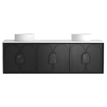 Laguna MKII 1800mm Wall Hung Double Vanity with Solid Surface Countertop